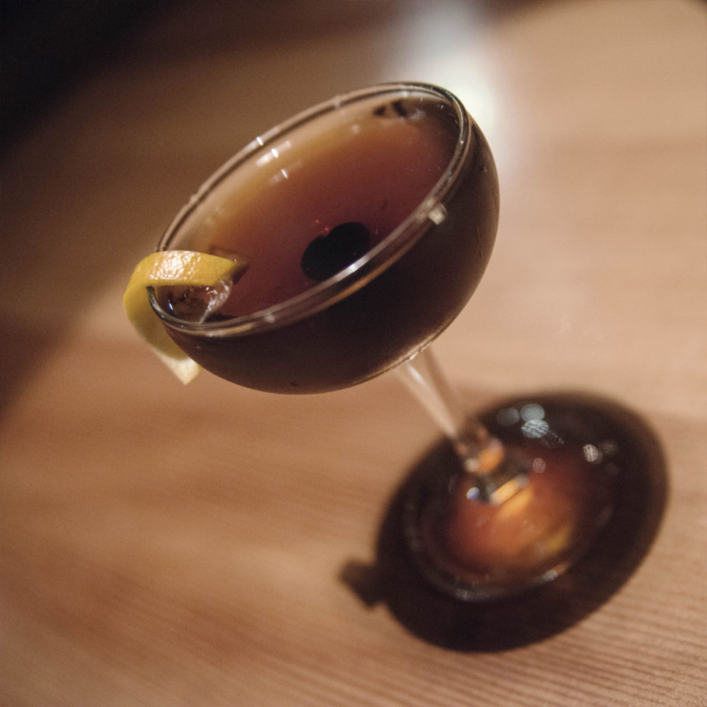a Manhattan made with Mars Whisky